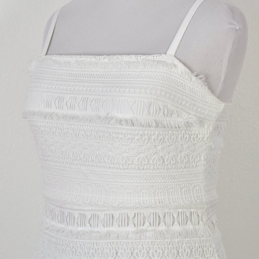 Sam Edelman Fringe Chemical Lace Mini Dress NEW - 12 - Picture 2 of 10